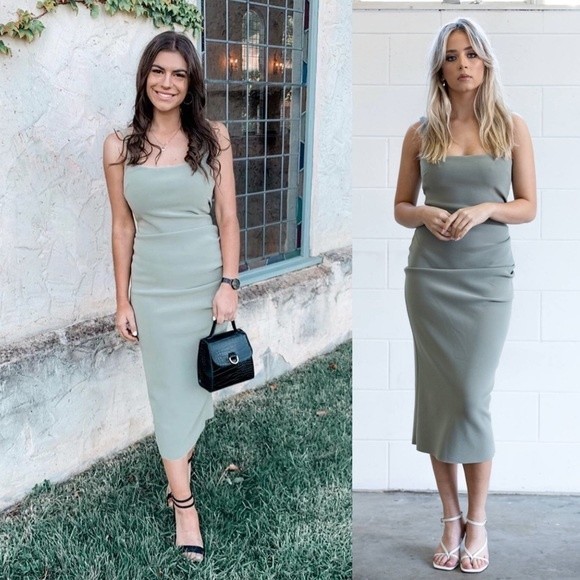 bec & bridge Dresses & Skirts - bec & bridge Karina Midi Dress Sage Green